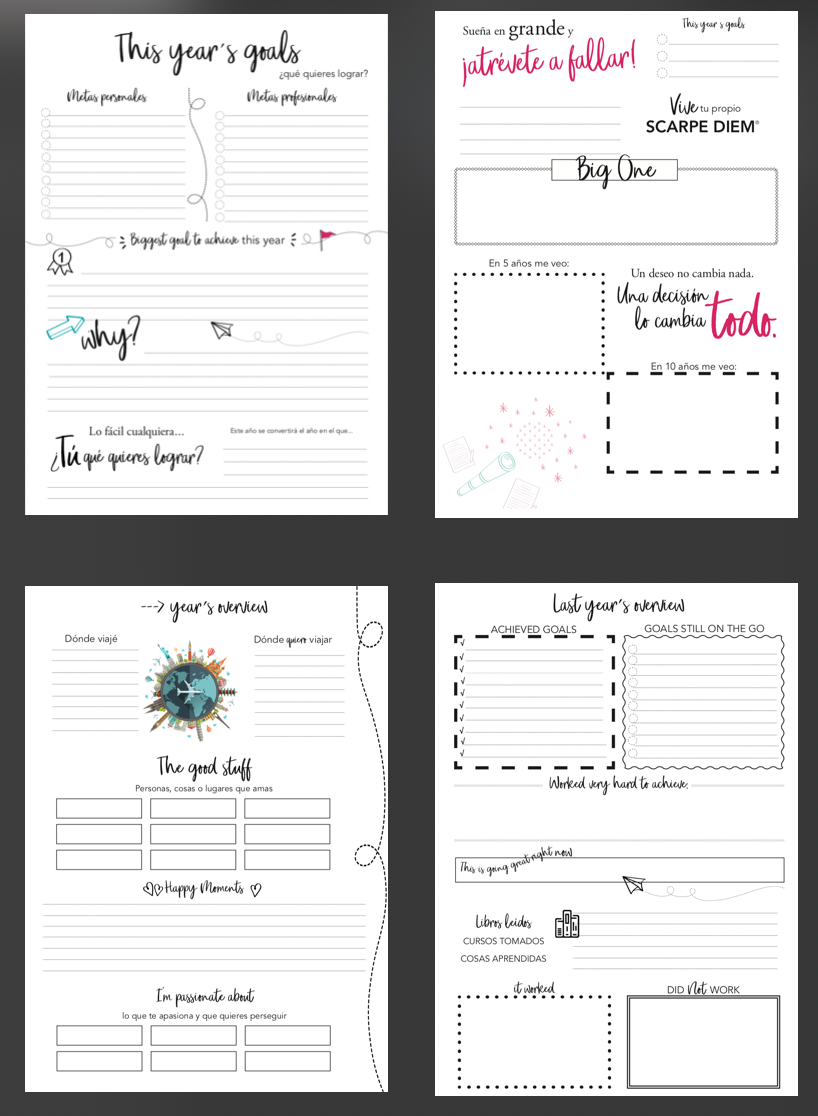 PROYECT & GOAL TRACKER BUNDLE- SCARPE DIEM - Image 5