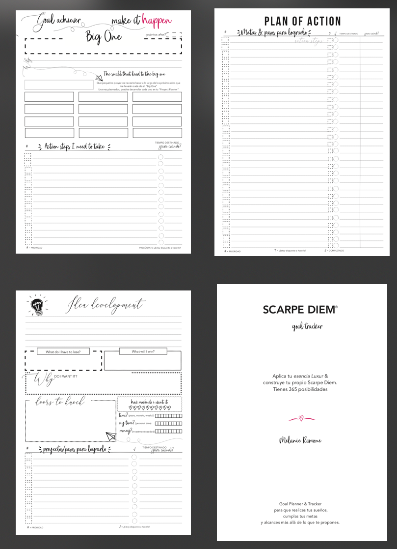 PROYECT & GOAL TRACKER BUNDLE- SCARPE DIEM - Image 3
